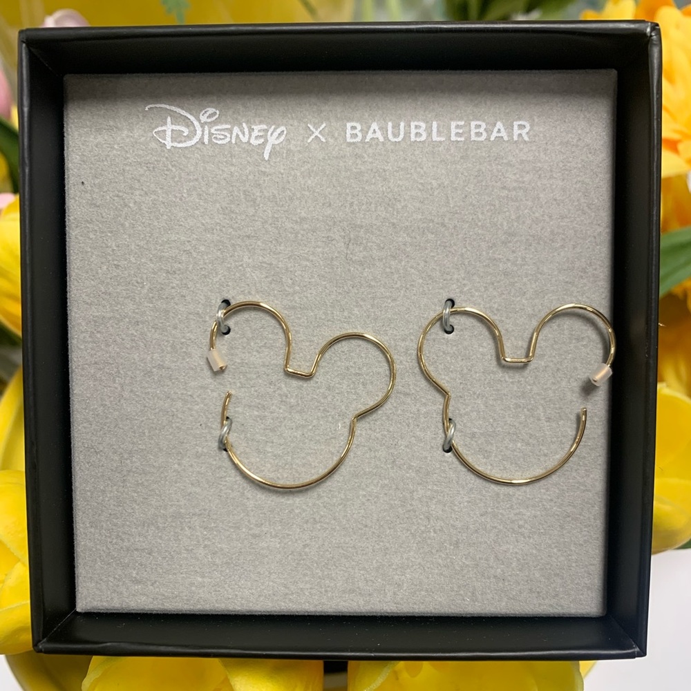 Mickey Head Hoops. Disney X BaubleBar